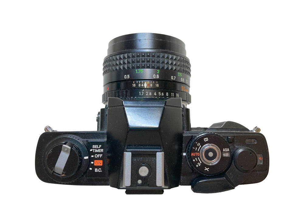 Minolta X-7の上から見た画像